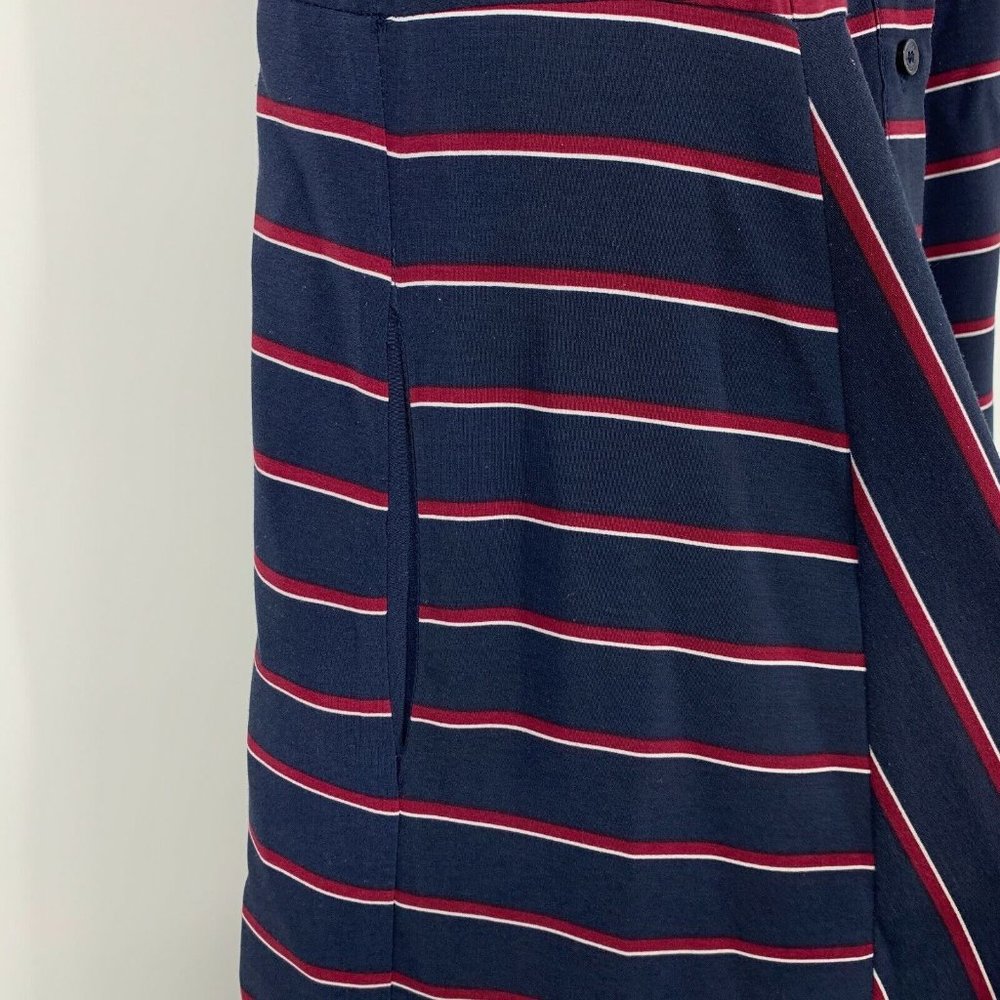 Tommy Hilfiger Shirt Dress Navy Blue Stripe Button Down Sleeveless - Picture 3 of 7
